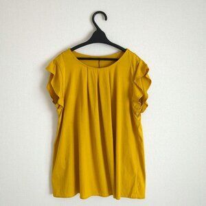 Tomofee Cotton Linen Frill Blouse